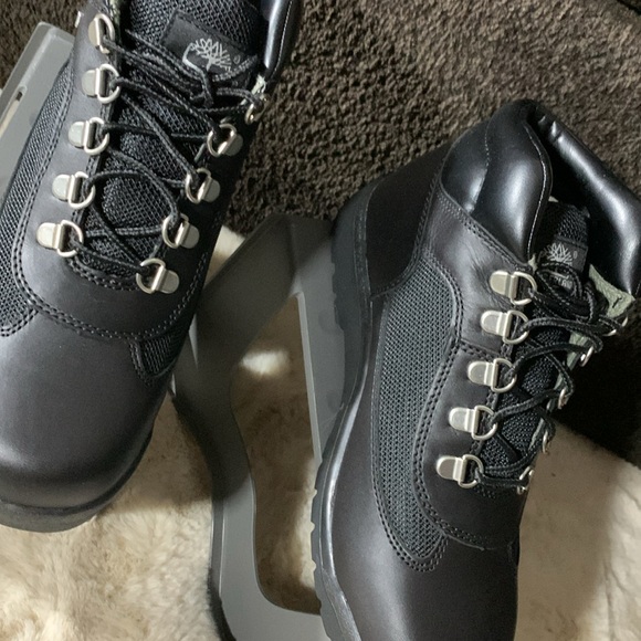 Timberland "Beef n Broccoli" Field Boot SZ 6. Black and wheat  nubuck no tags - Picture 8 of 8